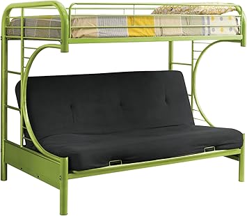 Amazon Com Furniture Of America Metal Twin Over Futon Bunk Bed