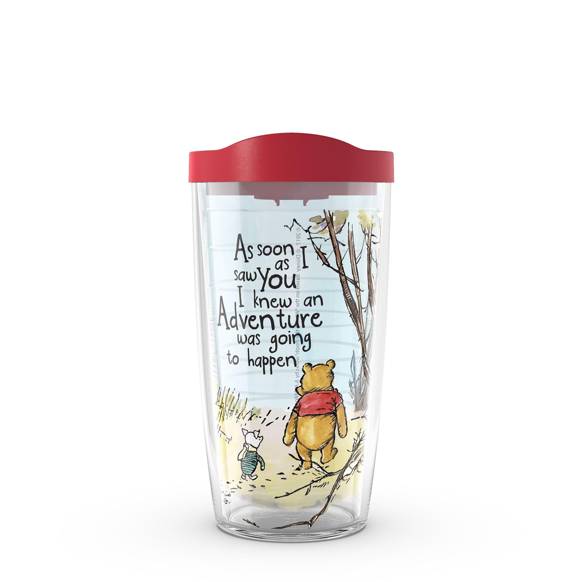 Tervis 1269250 Disney - Winnie The Pooh Adventure Insulated Travel Tumbler & Lid, Tritan, Clear