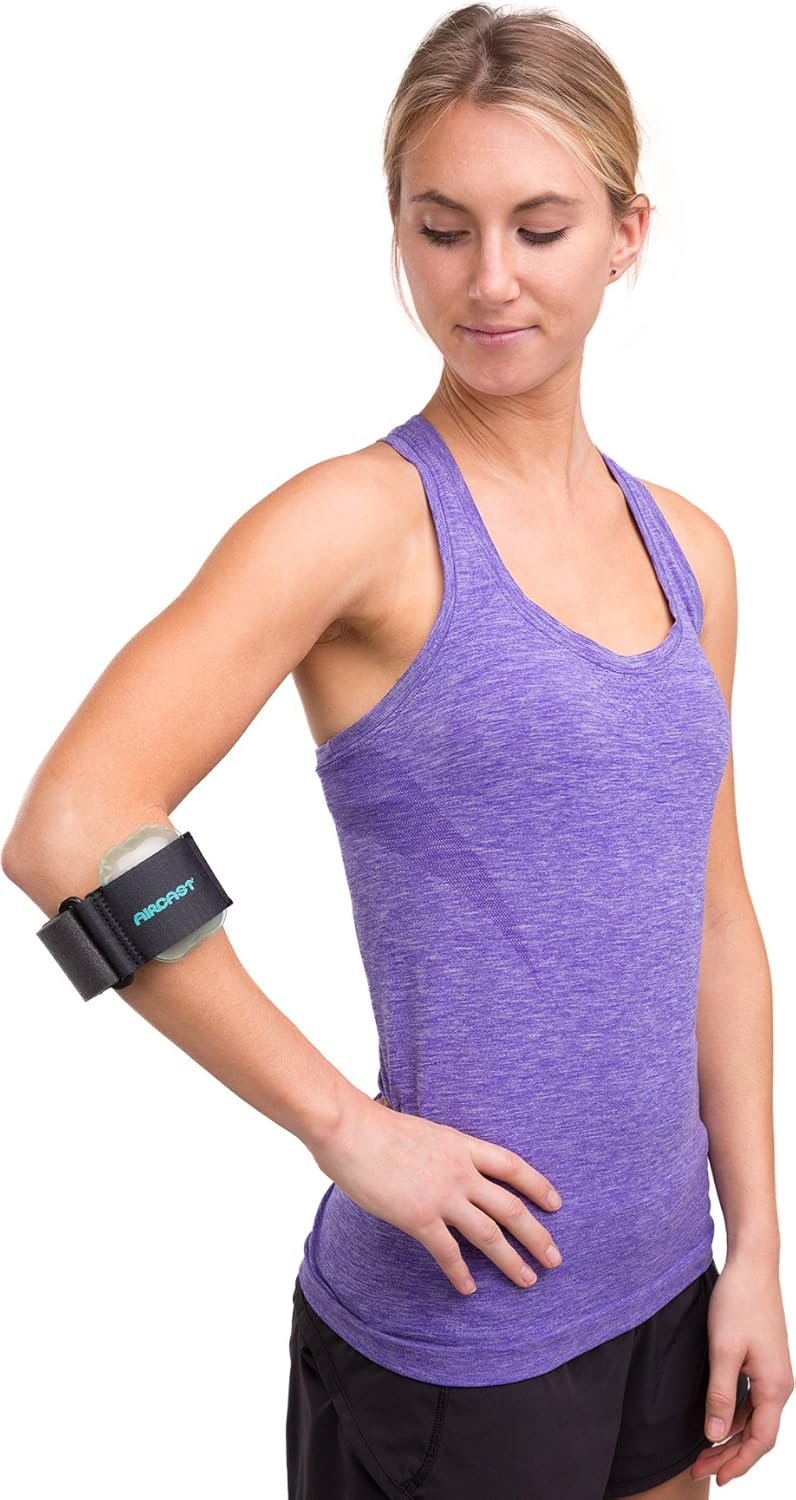 Aircast Pneumatic Armband: Tennis/Golfers Elbow Support Strap, Black: Industrial & Scientific