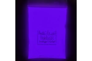 THE AVID COLORIST Purple Glow Powder-2.9oz (80g) Neutral in Daylight/Indigo-Violet Glow in The Dark Pigment Powder for Resin, Slime, Nail Polish, Paints, Coatings, Acrylic Powder