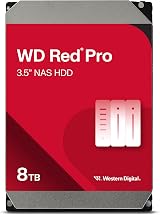 WD Red Pro 8TB NAS 3.5 Inch Internal HDD 7200 RPM SATA 6 Gb/s 256MB Cache