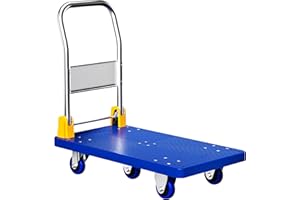 Sunhalo Large Moving Dolly,Foldable Flatbed Cart,Heavy Duty PlatformTruck with 5 Wheels,1230lbs (600KG) Weight Capacity,Cart 