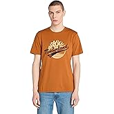 Timberland Mens Brand Carrier Front Graphic T-Shirt