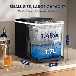 Upstreman Y90 Pro Countertop Ice Maker with