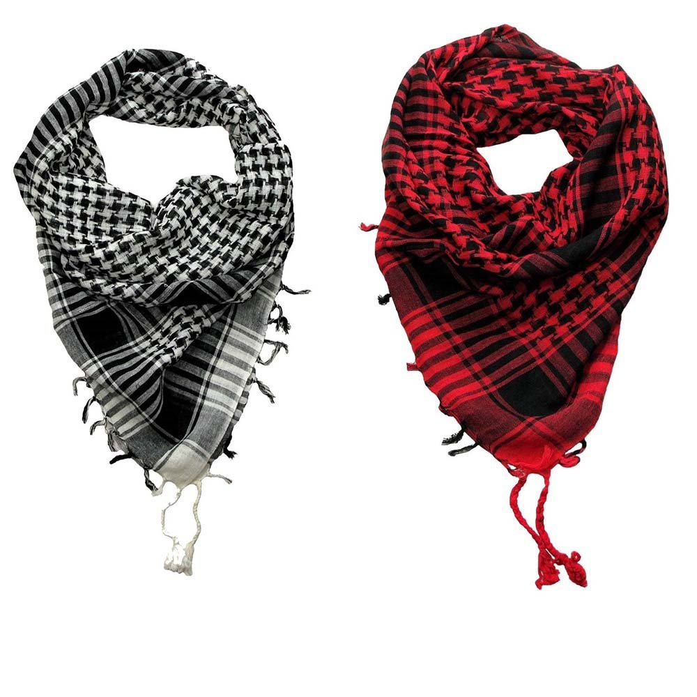 sri belha fashions desert style checkered kafiyah arab shemagh arafat scarves-tiger zinda hai scarves