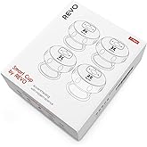 REVO The Original 4-in-1 Smart Cupping Therapy Massager, Red Light Therapy for Targeted Pain Relief, Knots, Aches, Muscle Soreness, Circulation & Tighter Skin, Portable Cupping Kit (Four Pack)