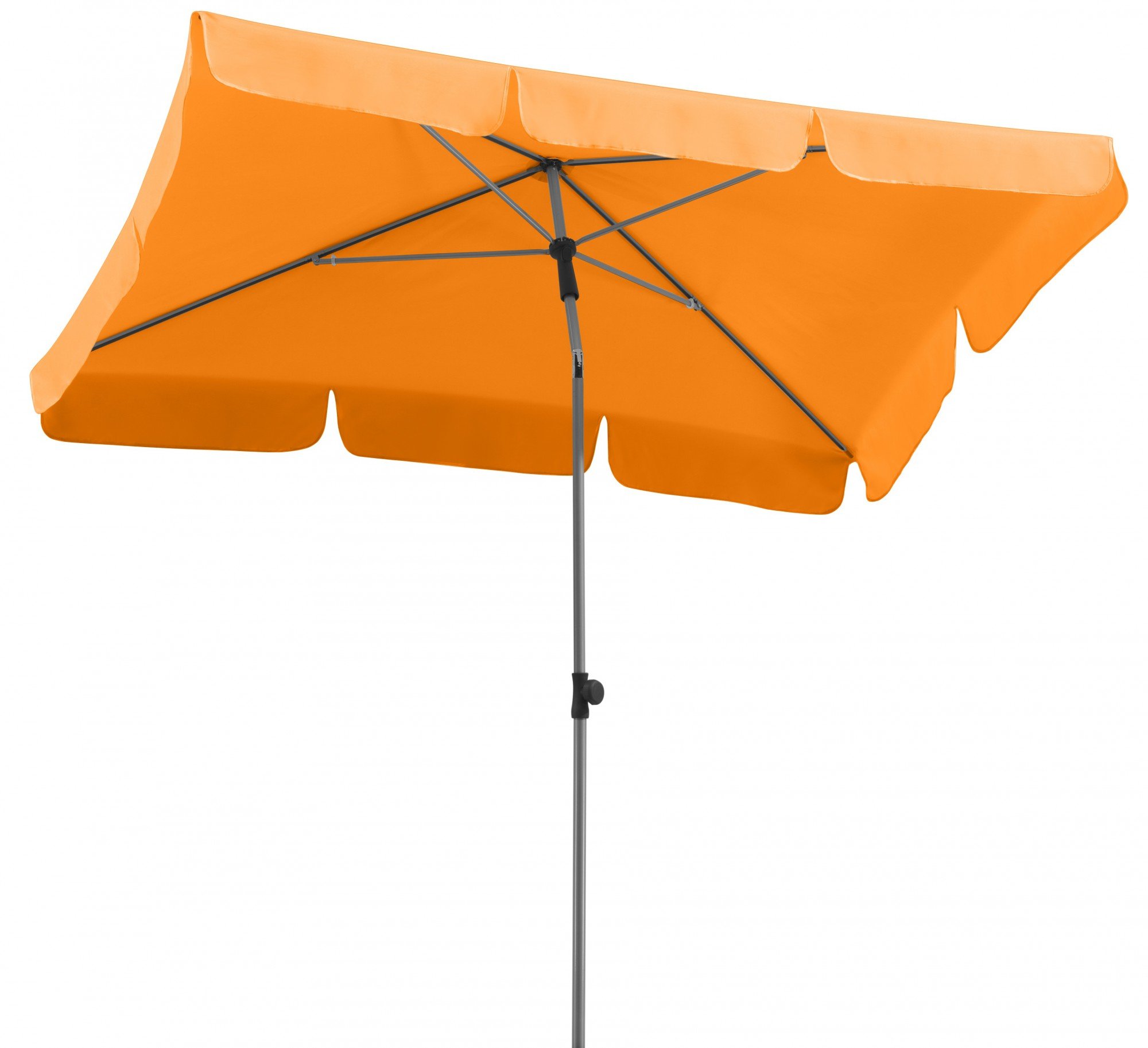 Schneider 718-75 Umbrella Locarno approx 180 x 120 cm, 4-Part, Rectangular, Mandarin, 180 x 120 x 240 cm