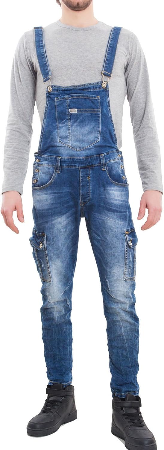 Toocool Salopette Uomo Jeans Overall Tuta Intera Denim Casual Slim Fit  Cotone M218 Salopette Abbigliamento berjaya.edu.my