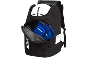 AUMTISC Ski Boot Bag Backpack, Padded SKi Boots and Helmet Bags for Flying Air Travel, Skiing Gear, Goggles, Gloves, Skis & Snowboard
