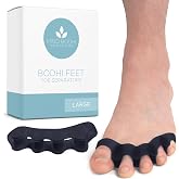 Mind Bodhi Toe Separators/Toe Spacers - Men &amp; Women - Large Size - Black | For toe spacing and alignment, Soft and durable premium gel, 1 Pair, See sizing chart to find the correct fit