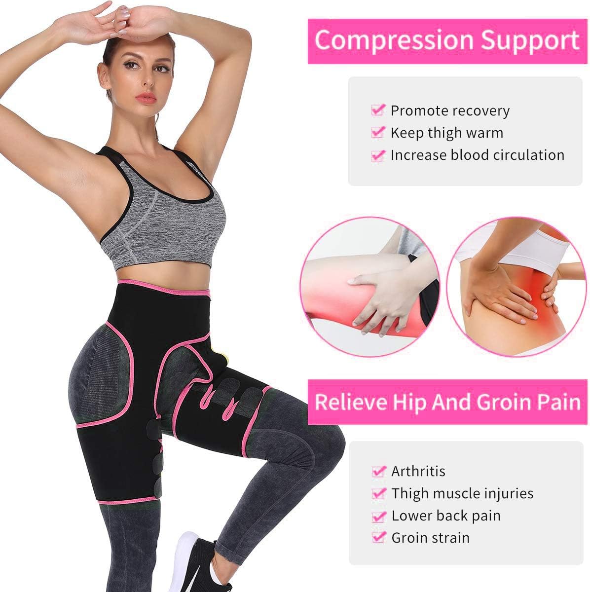 Women 3 in 1 Waist Trimmer, Waist trainner Belt,Body Shaper Weight Loss Butt Lifter Waist Trainer Slimming Support Belt Hip Raise Shapewear Thigh Trimmers: Industrial & Scientific
