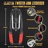 LEJIEYIN Twister Arm Exerciser Adjustable 22-440 lb Red view 6