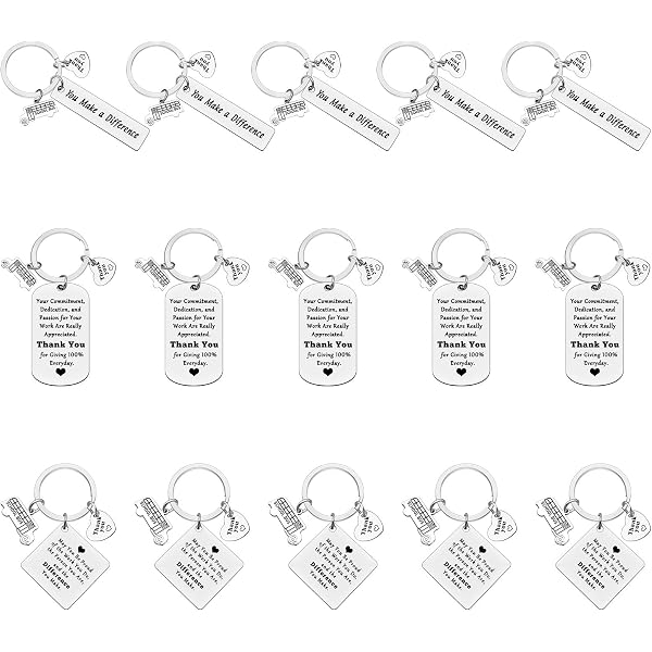 School Bus Driver Appreciation Keychain - Stainless Steel Thank You Gift In Bulk For Men & Women