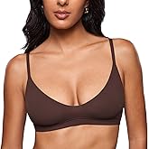 INLYRIC Women's Inbarely Soft Scoop Bralettes No Padding Cami Bras Unlined No Underwire Comfort Sleep Bralette Pullover