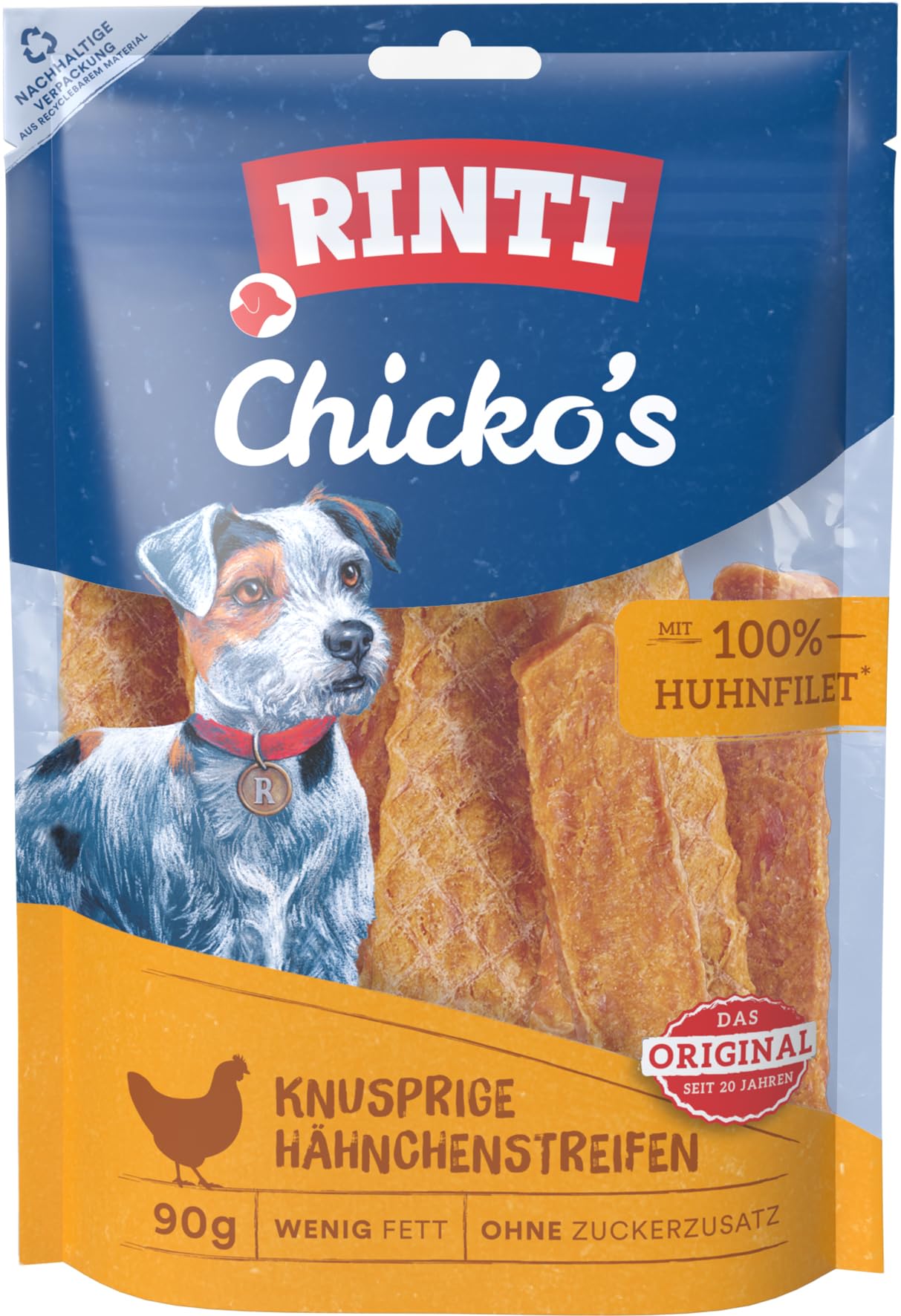 Rinti Dog Treats Extra Chicko Huhn 90 g Pack of 12 x 90 g
