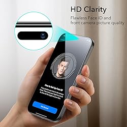 ESR 3+2 Pack for iPhone 15 Plus Screen Protector, 3