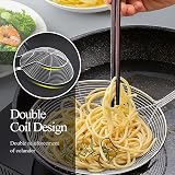 YFWOOD Strainer Skimmer Spider Ladle Stainless Steel 18cm 44cm Handle view 4