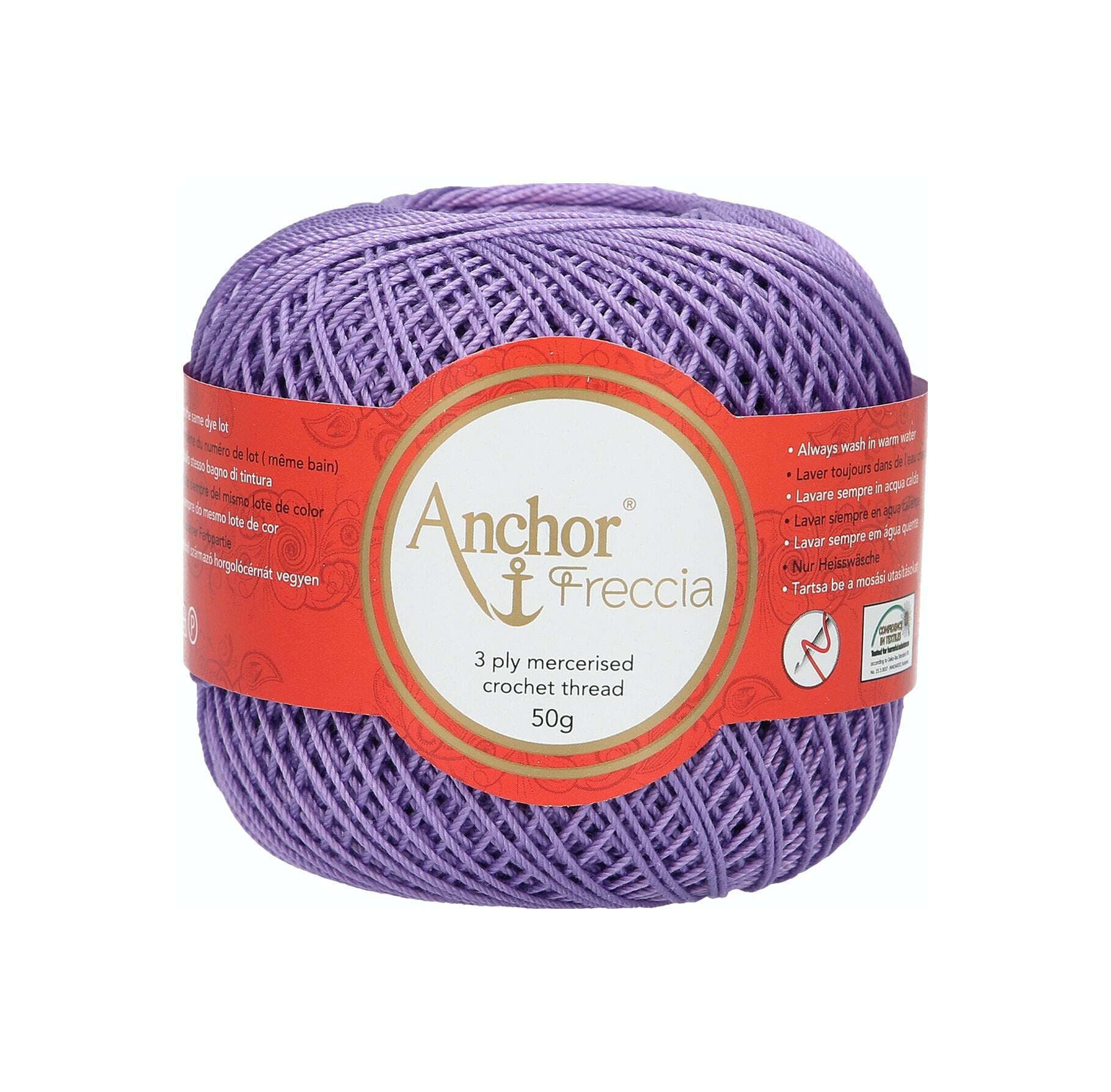 Anchor 4771006-00109 Crochet Yarn, 100% Cotton, 109, Thickness 6, 88 g