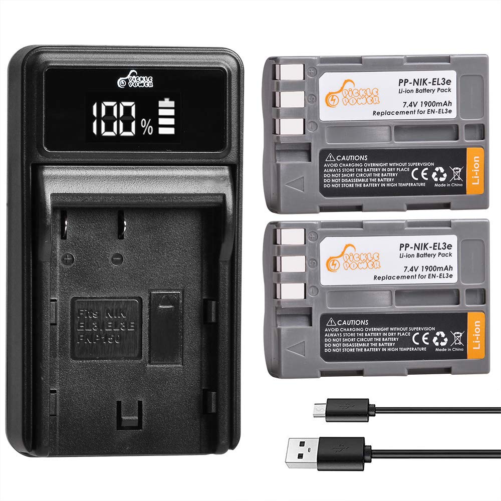 EN-EL3E EN-EL3 EN-EL3A Battery and LED Dual Charger