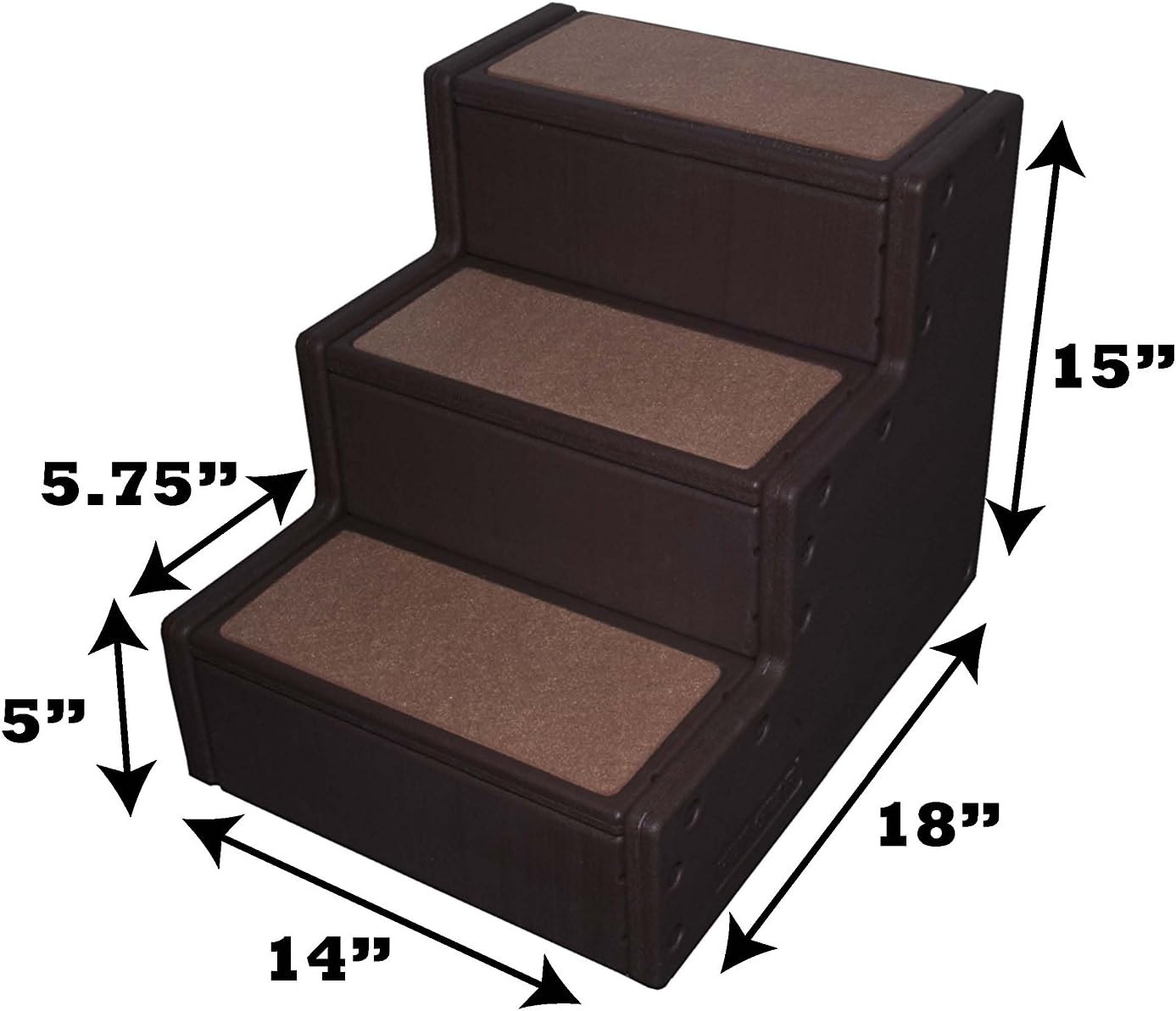 Pet Gear Pet Step with stair landing for small dogs, miniatures, and cats, for pets up to 50 pounds : Pet Supplies