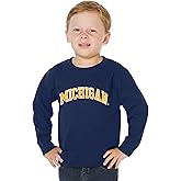 Little King NCAA Toddler Boys and Girls Crewneck Sweatshirt with Tackle Twill Letters-Team Colors 2T 3T 4T YXS/6