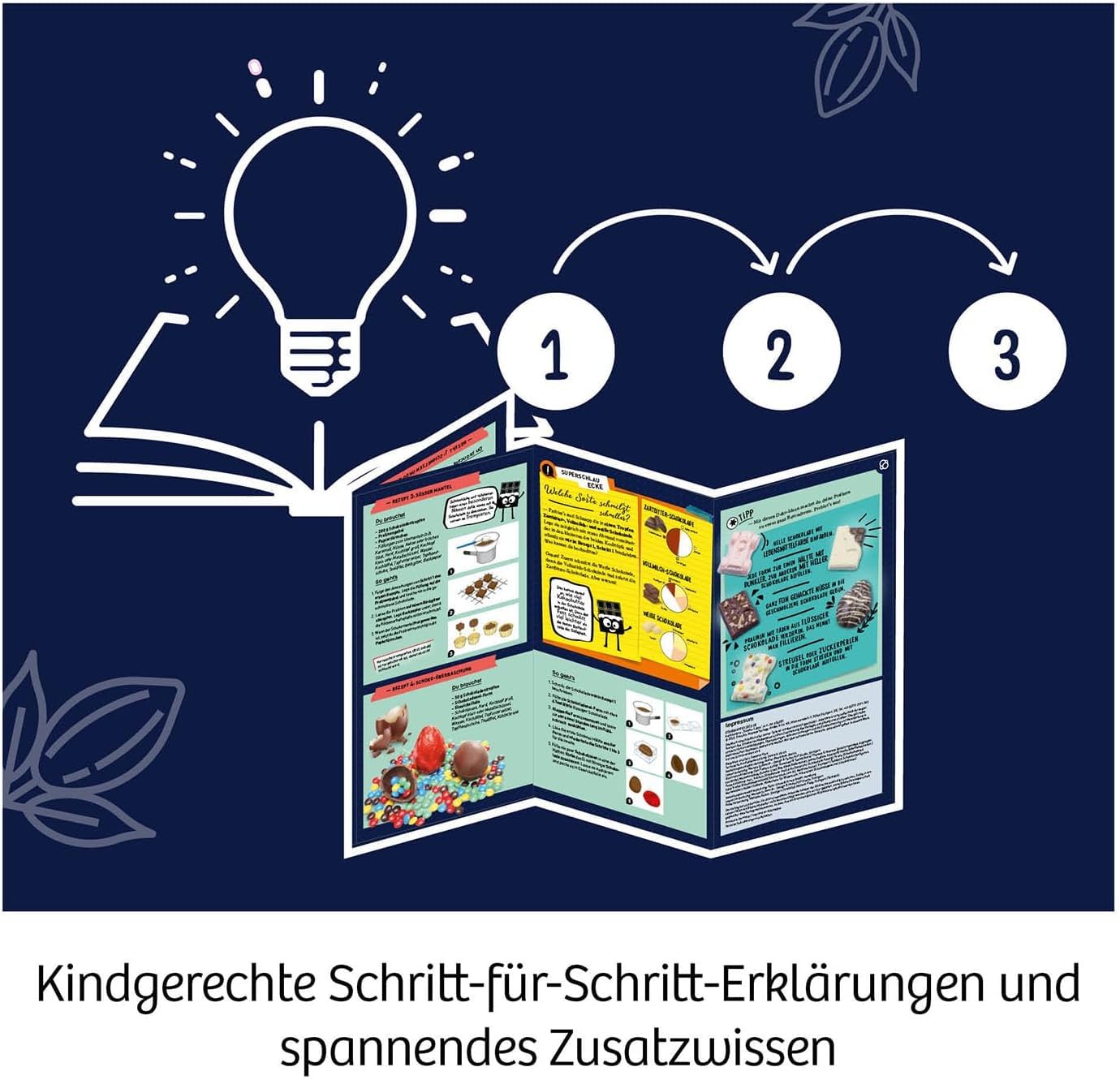 KOSMOS 654283 Fun Science - Schoko-Labor, Experimentier-Set für Kinder ab 8-12 Jahre, Schokolade selber Formen, Süßigkeiten und Geschenke selber Machen 4