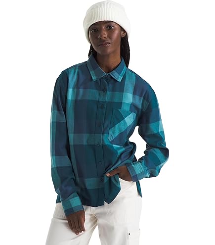 売れ筋商品|||ノースフェイス カットソー トップス レディース Women's Valley Flannel Shirt Algae Blue Amazon.com: The North Face Women's Valley Flannel Shirt