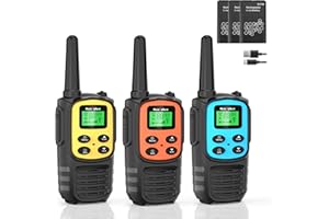 Walkie Talkies Long Range for Adult, MT10 Rechargeable Walkie Talkies FRS Two Way Radio, NOAA, 1200mAh Li-ion Battery USB-C C