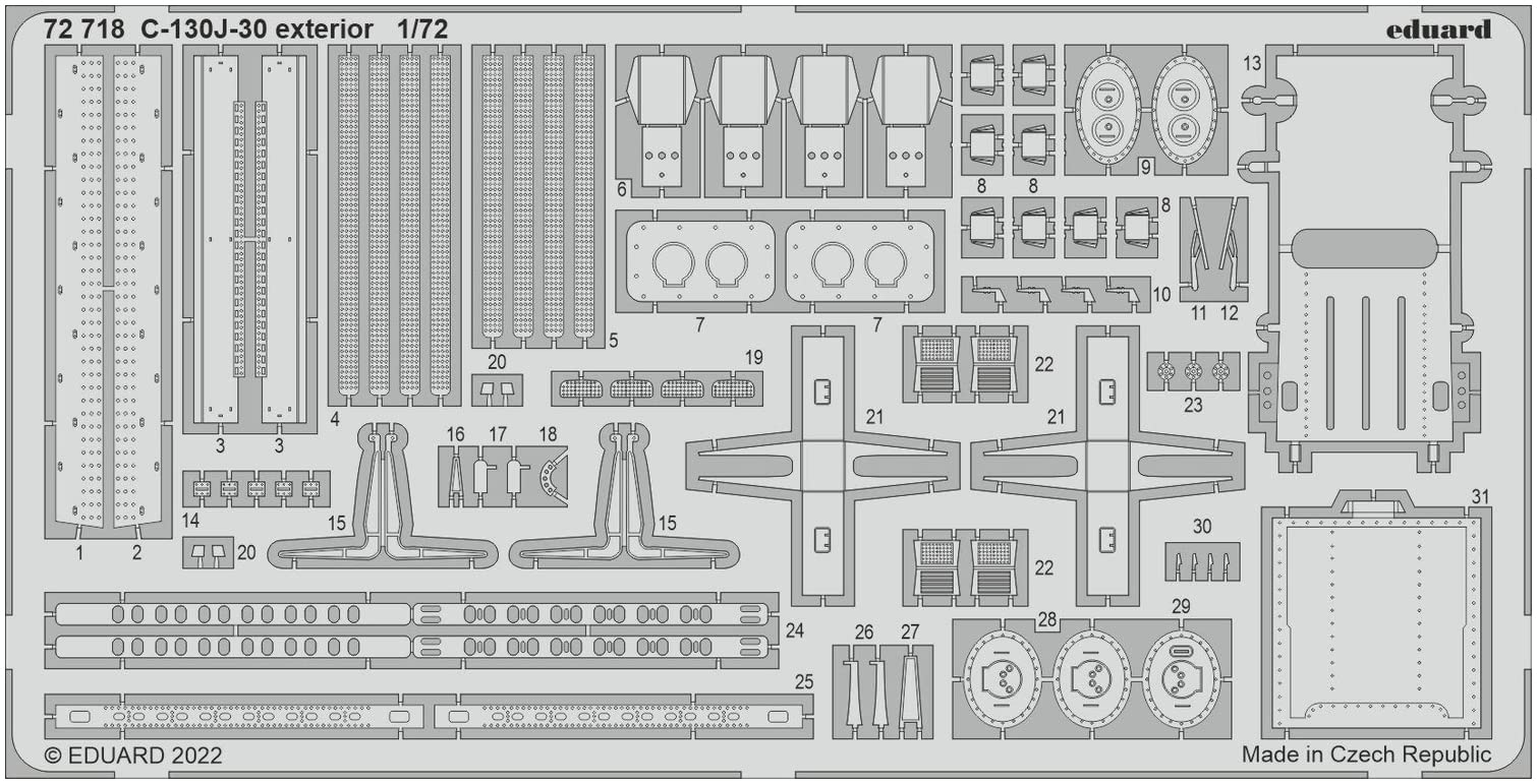 Eduard Photetch 1:72 - C-130J-30 exterior (Zvezda)