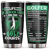 Jevuta Golf Gifts For Men & Women, Fathers Day Golfing gift, 20oz Stainless Steel Tumbler for Dad, Birthday Present For Golf Lovers, Players