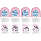 Nuvel Deodorant Women 1.69 Fl Oz, Pack of 4 - Antiperspirant for Women, Long-Lasting Deodorant - Desodorante antitranspirante Nuvel aclarado ideal 1.69 fl oz