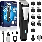 Valano Professional Beard Trimmer Hair Clippers for Men All-in-One Self-Sharpening Electric Men's Cordless Mustache Grooming Kit Gift for Men Boyfriend Husband Family
