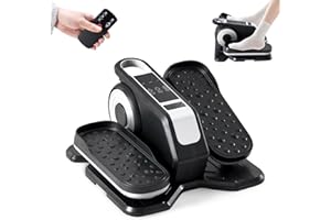 OLIXIS Under-Desk Elliptical Machine–Compact & Quiet Mini Pedal Exerciser with Adjustable Speed, LED Display, Portable Fitness Solution for Home or Office Workouts