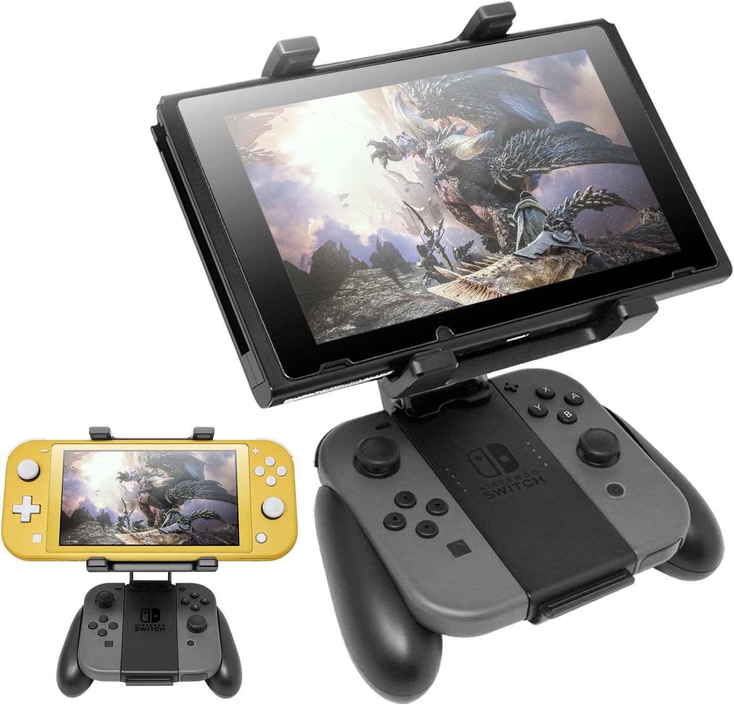 Handle Bracket for Nintendo Switch Joy-Con, Adjustable Clip Clamp Mount Holder for Nintendo Switch/Nintendo Switch Lite Console: Electronics