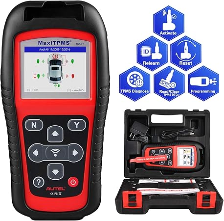 Autel Maxitpms Ts501 Tpms Tool Obd2 Reifen Druck Monitor System Diagnosegerat Fur Tpms Sensoren Aktivierung Tpms Erneut Lernen Tpms Programmierung Amazon De Auto