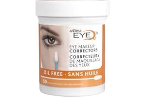 Andrea Eye Q's Eye Makeup Corrector Sticks, 50 Count (Pack of 1)
