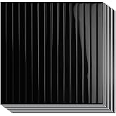 10-Sheet Upgraded Thick Peel and Stick Kitchen Backsplash Tiles | Waterproof Premium Self-Adhesive Wall Tile Stick on Backsplash for Kitchen,Bathroom and Fireplace(Black,12"&times;12")
