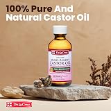 De La Cruz Pure Castor Oil Expeller-Pressed Non-GMO USP 2 FL. OZ. USA Bottled view 2