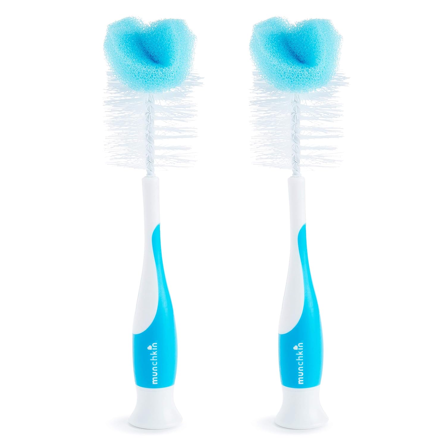 Munchkin Sponge Bottle Brush, Pack of 2, Blue : Baby