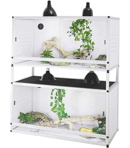 Amazon.com : PVC Reptile Enclosure 44''x20''x20''Stackable Space