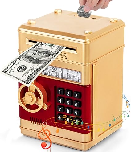 piggy bank for kids electronic password piggy bank atm money box toys for boys girls atm saving machine birthday xmas gifts cash coin money box bank