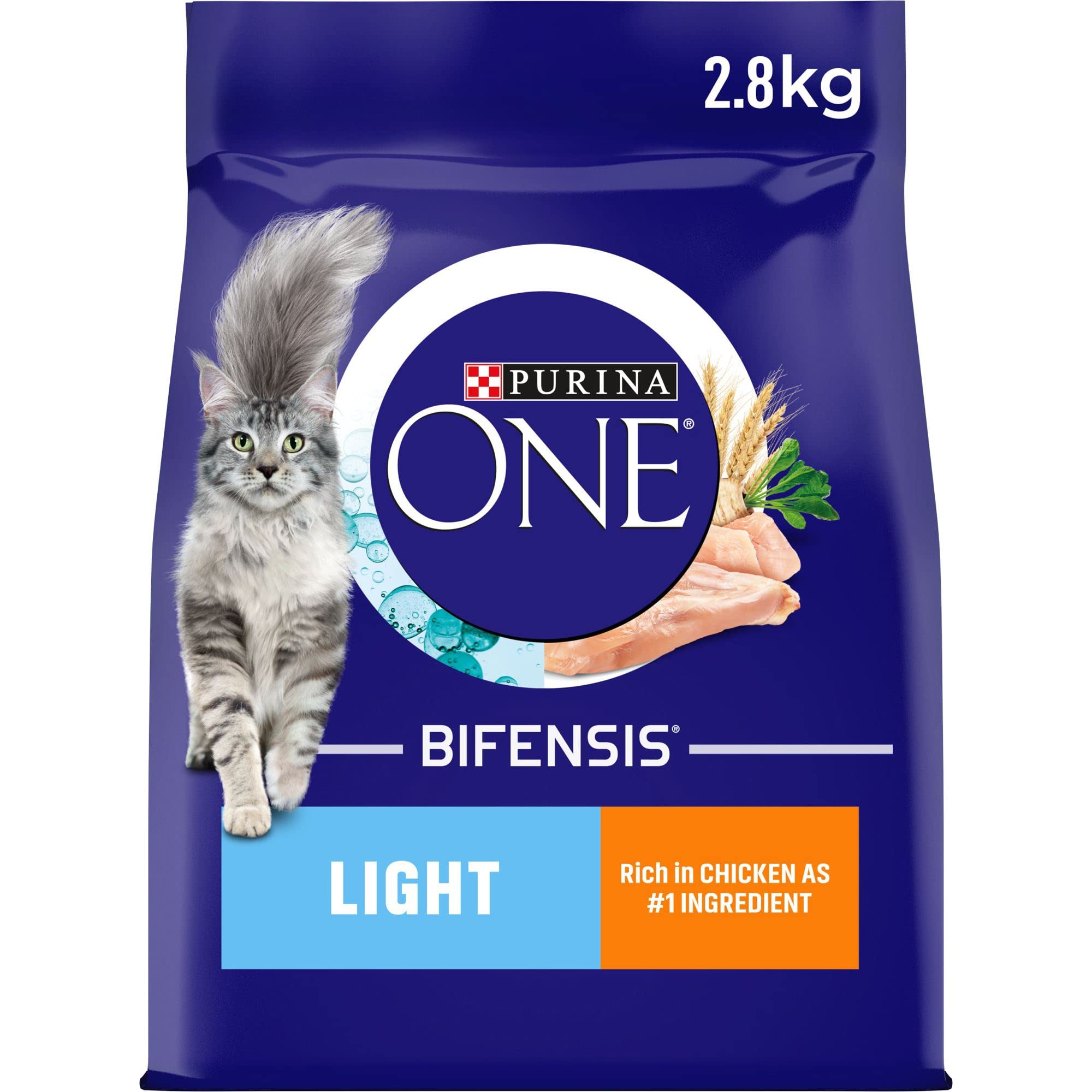 PURINA ONE | Light Dry Cat Food Chicken and Wheat, 3kg
