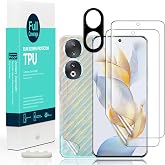 Ibywind 2 Pcs Screen Protector For Honor 90 5G 6.7",Flexible TPU Film,With 1Pc Camera Lens Protector,1Pc Back Film,Bubble Free[Easy to install]