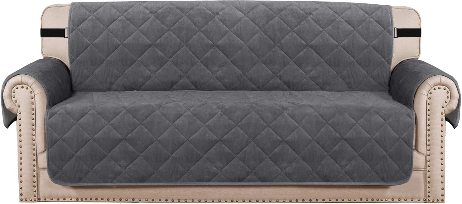 H.VERSAILTEX Sofa Cover Extra Large Quilted Thick Velvet