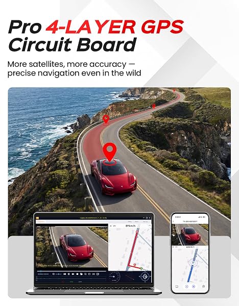 TECXLERON DASH CAM, 4K FULL HD DASH CAMERA FOR CARS, BUILT-IN GPS AND WI-FI, 64GB SD CARD INCLUDED, 160° WIDE ANGLE LENS, NIGHT VISION, G-SENSOR, LOOP RECORDING, 24H PARKING MONITOR