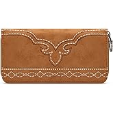 Montana West Boot Stitch Wallet for Women Western Credit Card Holder Womens Wallet MW1341-W022BR
