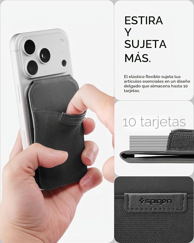 Slim Fold MagFit Cartera MagSafe con Soporte, Tarjetero MagSafe