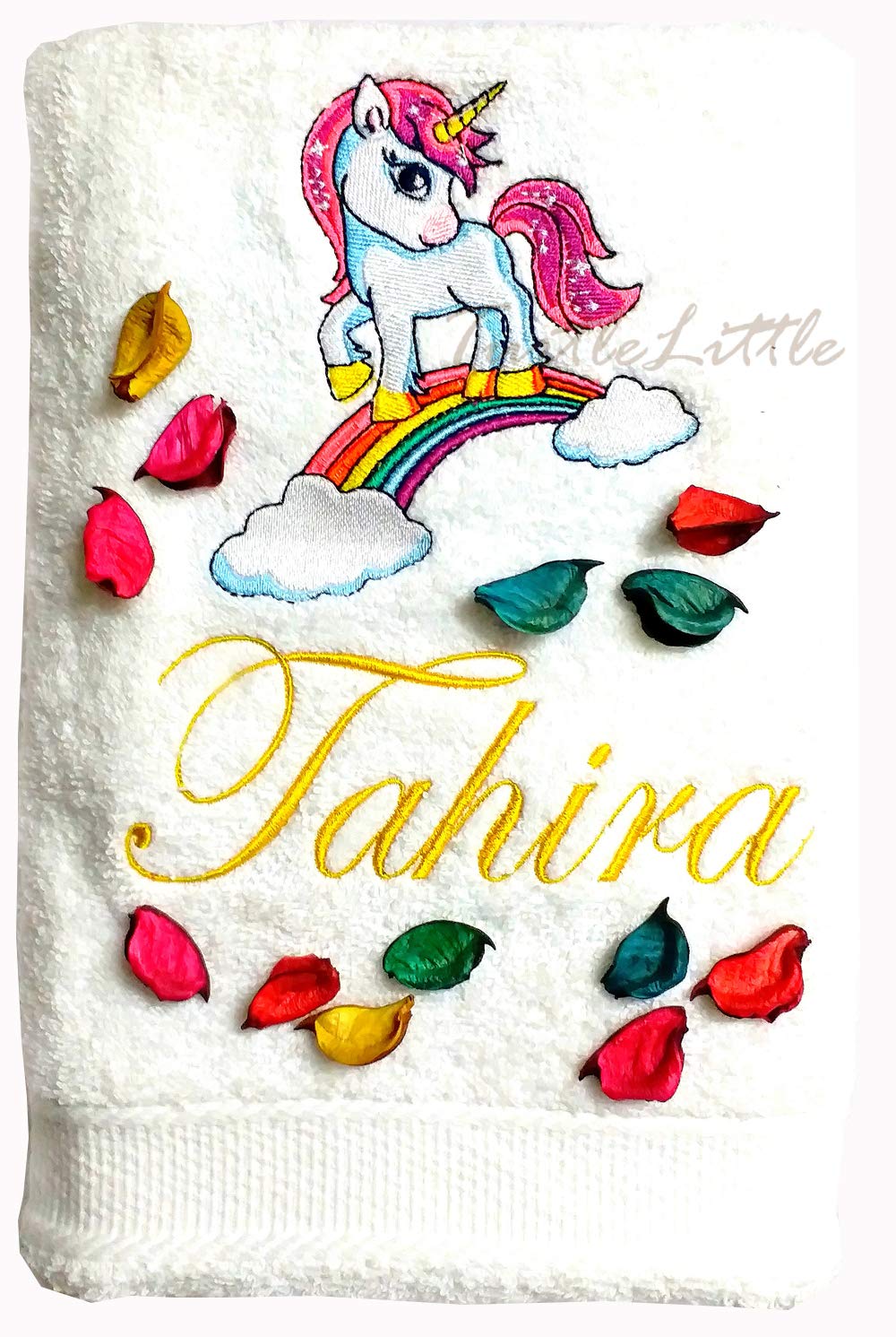 little unicorn bath towel