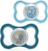MAM Air Night Soothers 18-36M 2 Pack Glow in the Dark Dummy Case