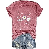 Savarana Women's Spread Kindness Shirt Cute Wildflower Botanical T-Shirt Novelty Positive Blessed Tops Tee